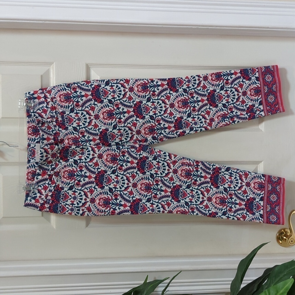 Loft Marisa Riviera Pant Women's Floral Ankle Pants Size 2